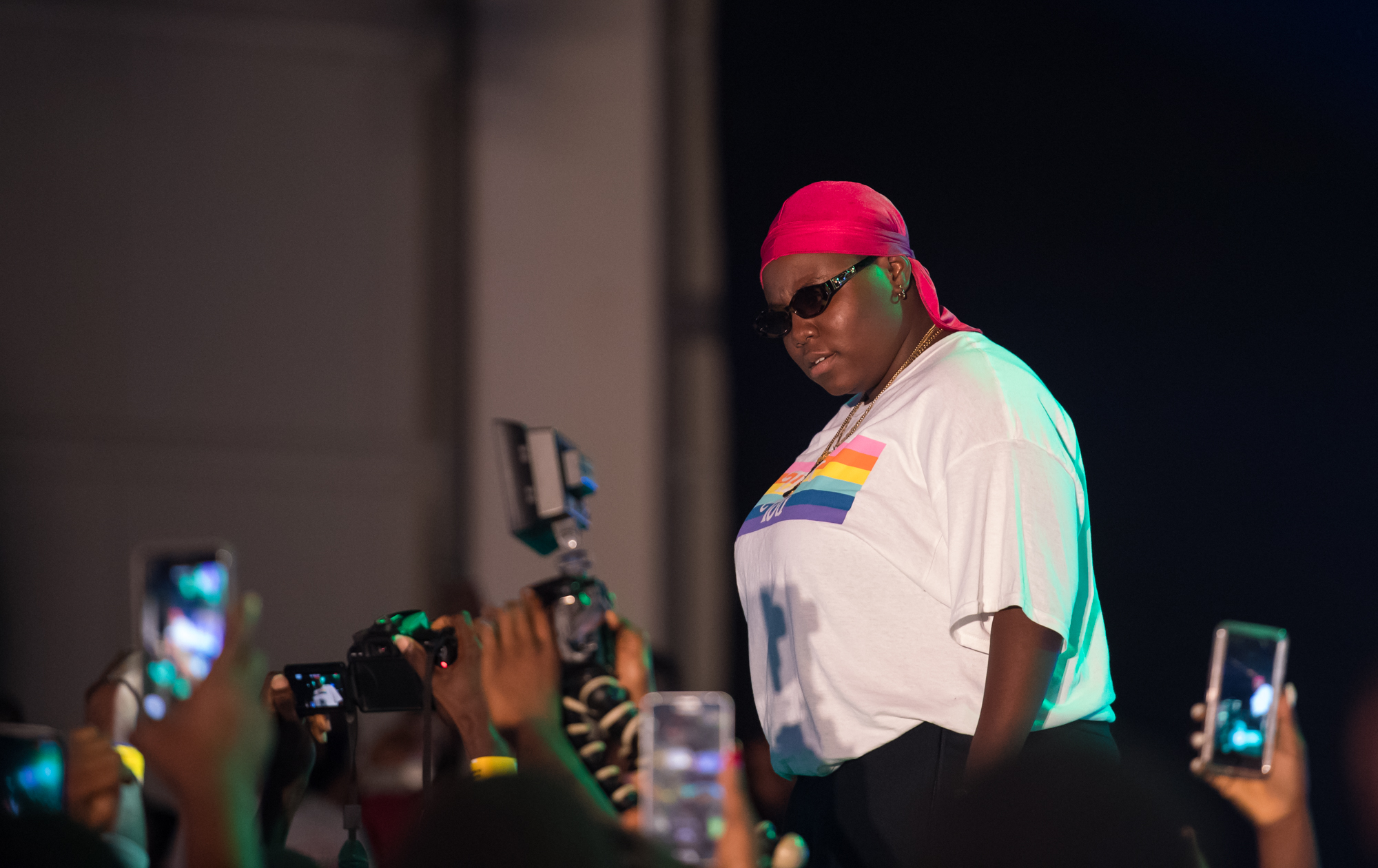 Lagos, Nigeria. 9th November 2018.  Teni performing at Human Radio Concert. Photographed by Michael Tubes