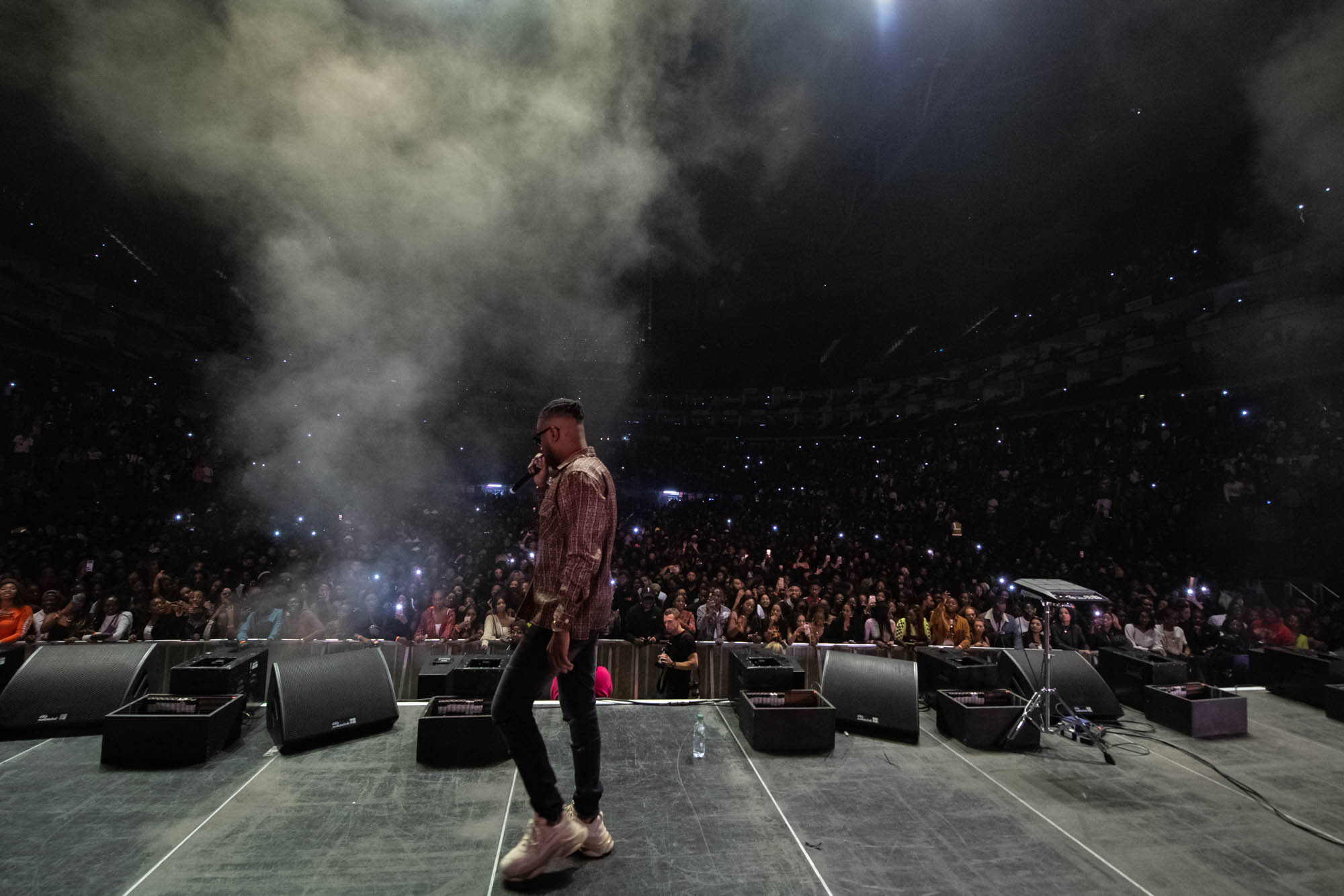 London, United Kingdom. 19th October 2019.  Maleek Berry performing live at starboy fest at The 02 Arena. Photographed by Michael Tubes